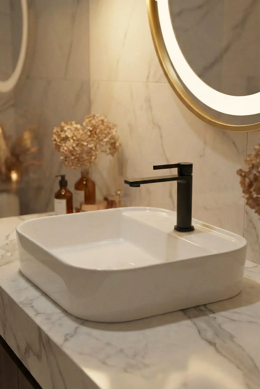 Lavoar ceramic dreptunghiular A760 – alb lucios