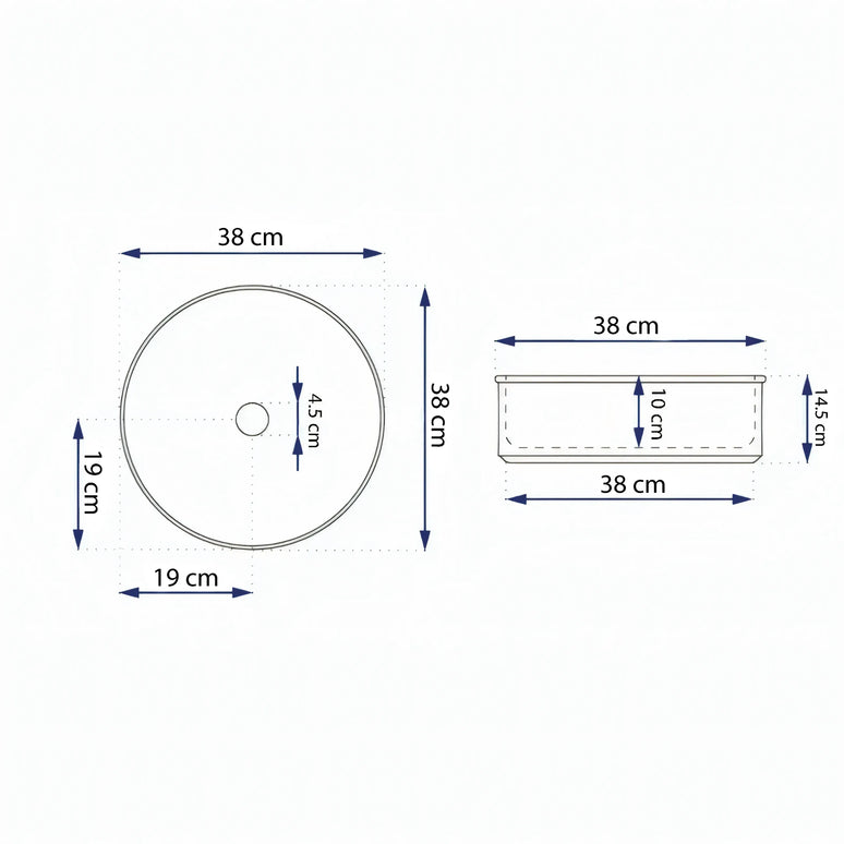 Lavoar Ceramic Rotund A787-P816M