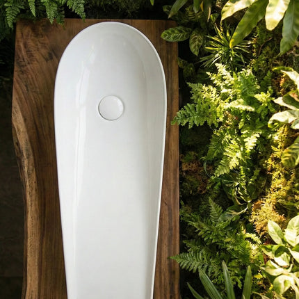 Lavoar ceramic cu formă atipică A797B – alb lucios