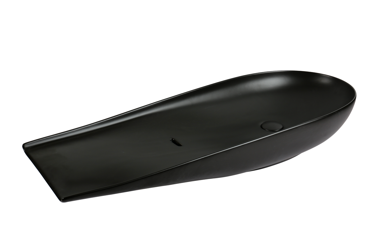 Lavoar ceramic cu formă atipică A797B-CBK-M – negru mat