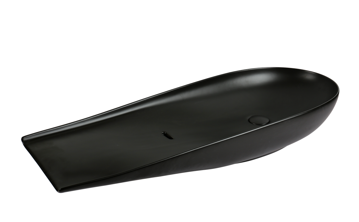 Lavoar ceramic cu formă atipică A797B-CBK-M – negru mat
