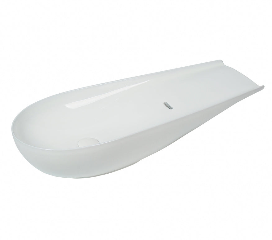 Lavoar ceramic cu formă atipică A797B – alb lucios