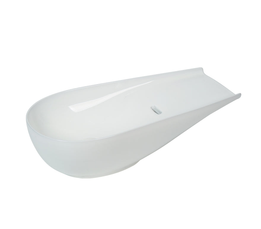 Lavoar ceramic cu formă atipică A797C – alb lucios