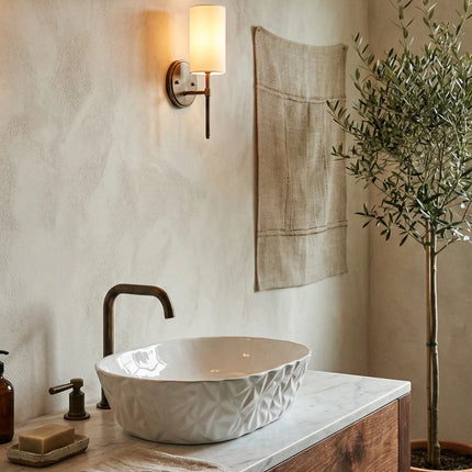 Lavoar ceramic oval A824 alb lucios texturat