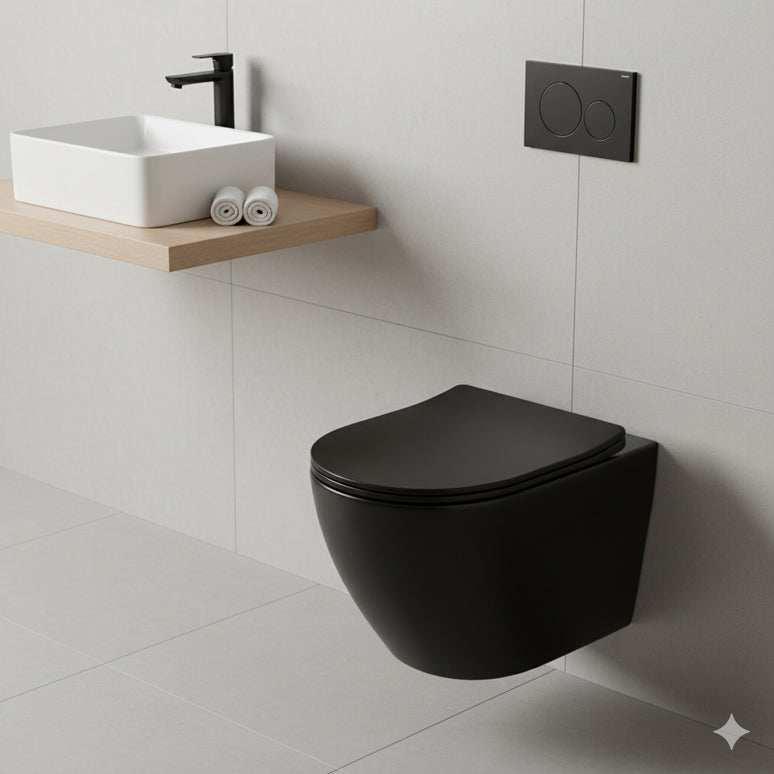 Vas WC Suspendat Black Matte -W03-S-CBK-M