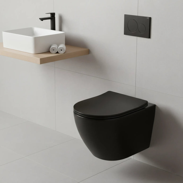 Vas WC Suspendat Black Matte