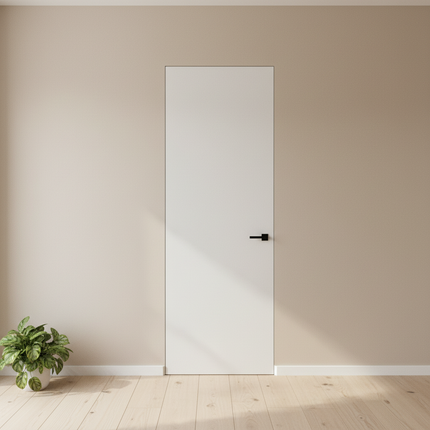 Ușă de interior Filomuro – sistem ascuns, design minimalist, finisaj alb mat, livrare rapidă