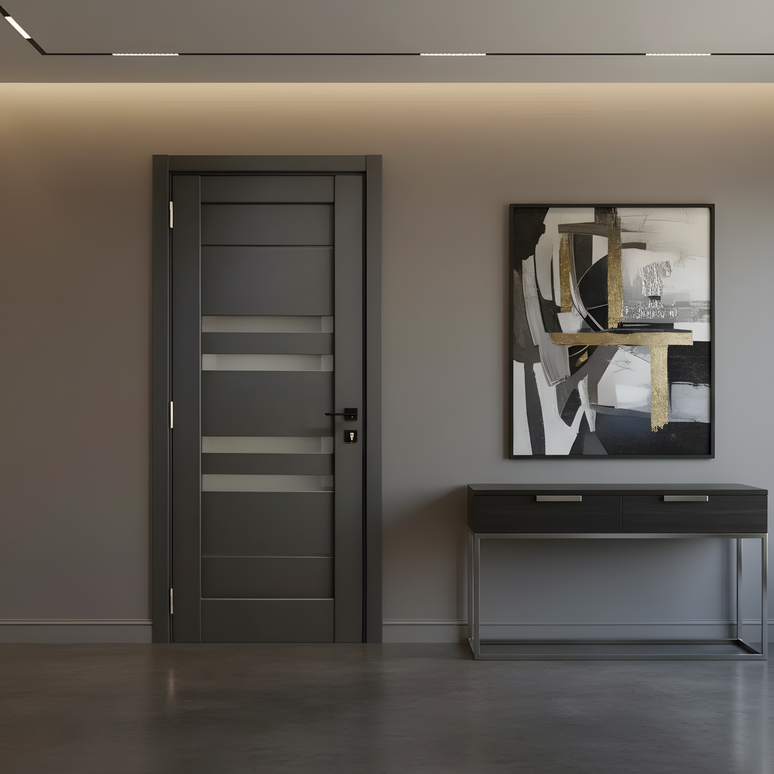 Ușă interior Rino 06 Graphite Silk Mat