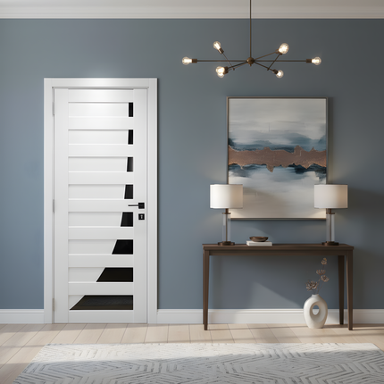 Ușă interior Paris Pearl Ash – cu sticlă negră