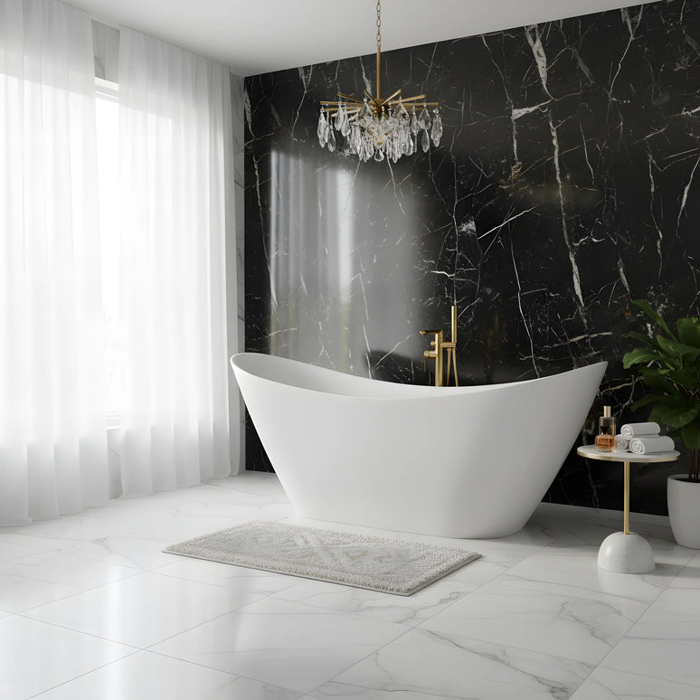 Cadă Freestanding Albă 1600x750x590– Design Modern și Elegant, Material Premium