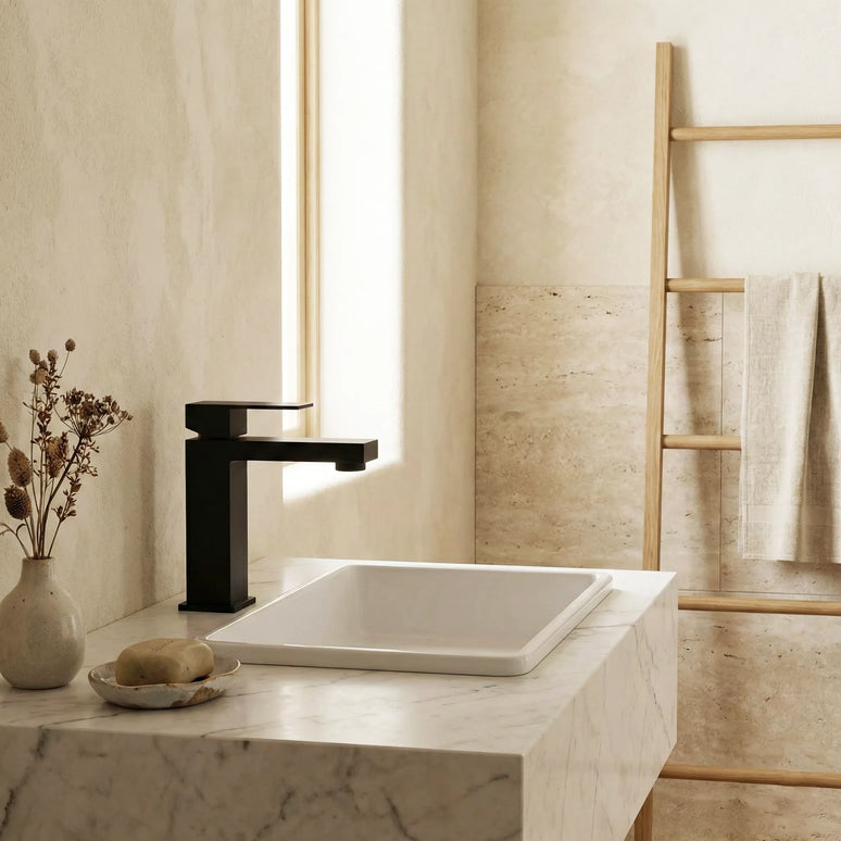 Baterie lavoar – Colecția Mason – Negru mat