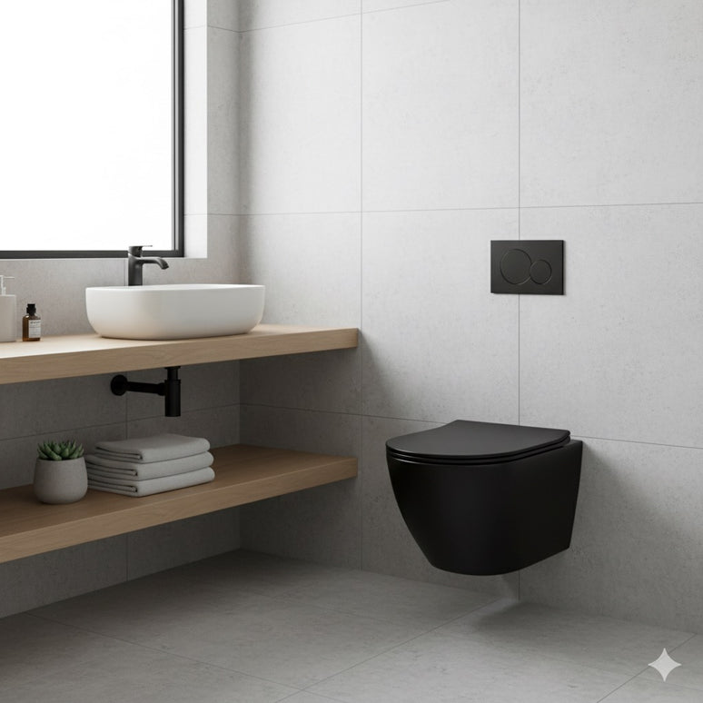 Vas WC Suspendat Black Matte -W03-S-CBK-M
