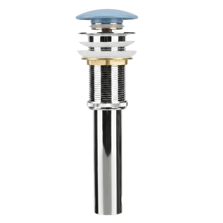 Ventil lavoar tip pop-up cu capac ceramic albastru