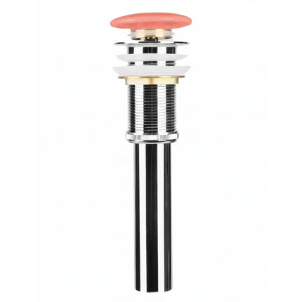 Ventil lavoar tip pop-up cu capac ceramic roz