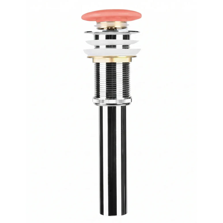Ventil lavoar tip pop-up cu capac ceramic roz