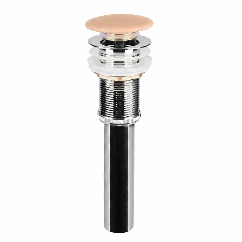 Ventil lavoar tip pop-up cu capac ceramic roz piersica
