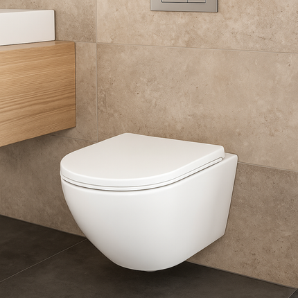 Vas WC Suspendat White Glossy  - W03-S