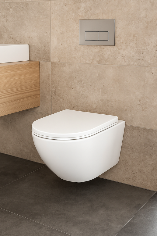 Vas WC Suspendat White Glossy  - W03-S