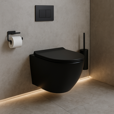 Vas WC Suspendat Black Matte -W03-S-CBK-M