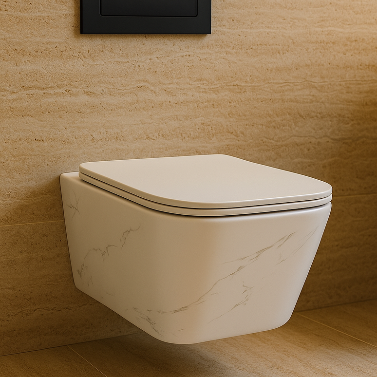 Vas WC Calacatta White