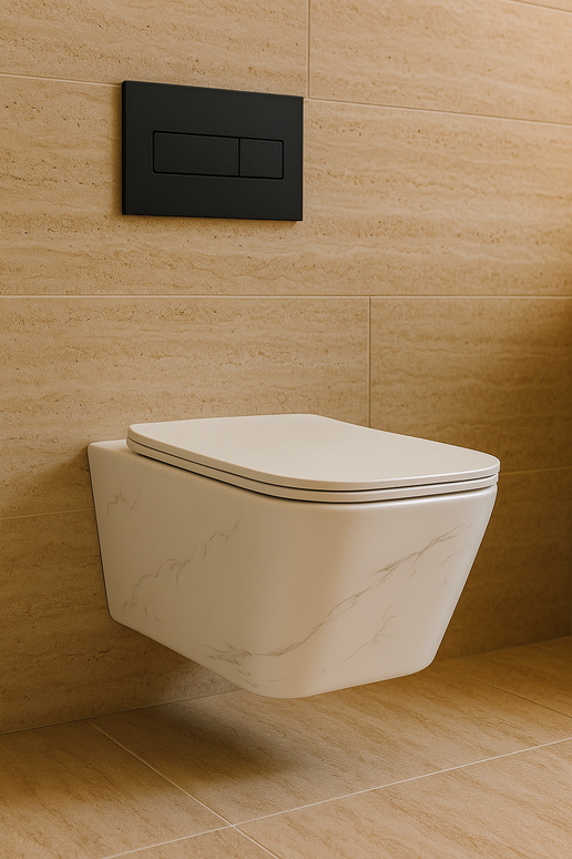 Vas WC Calacatta White