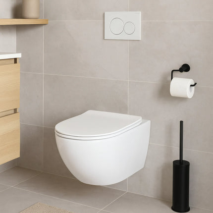 Vas WC Suspendat Rimless - White Glossy