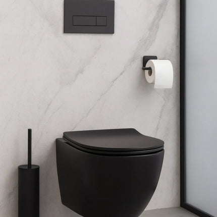 Vas WC Suspendat Rimless - Black Matte