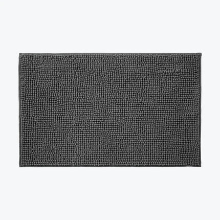 Covoraș baie din chenilia fină, strat antiderapant, 45×70 cm, Gri