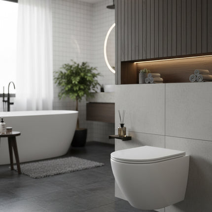 Vas WC Suspendat White Glossy  - W03-S