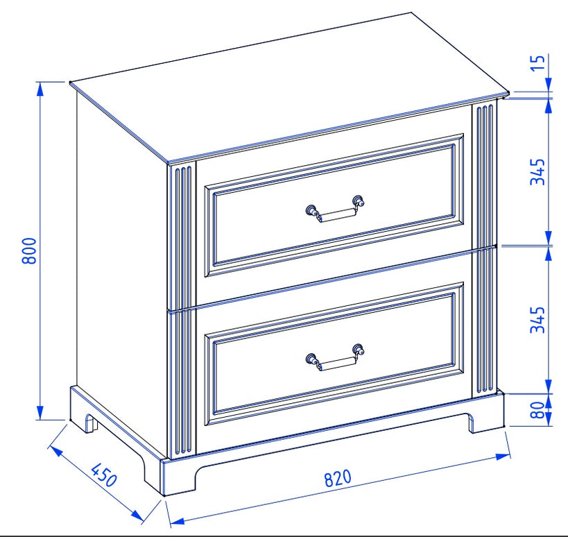 Mobilier de baie pe pardoseală Oxford, Old White