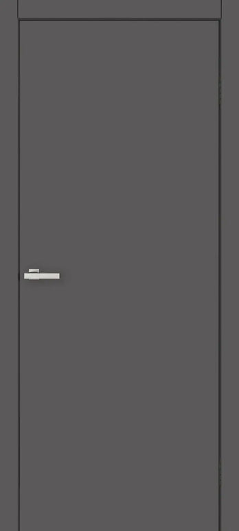 Ușă interior Blank Graphite – complet echipată, cu toc reglabil Omis