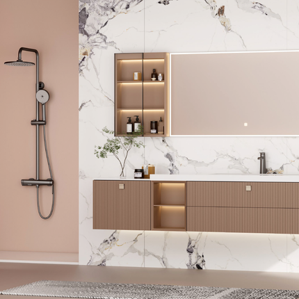 Coloană de duș 3 funcții – Dysis – Negru mat