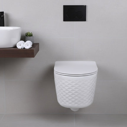 Vas WC Modern  Alb Lucios  3D