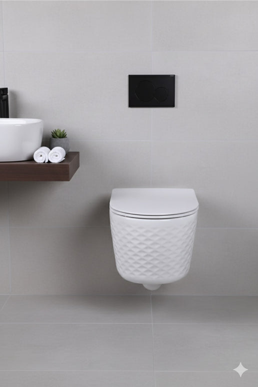 Vas WC Modern  Alb Lucios  3D