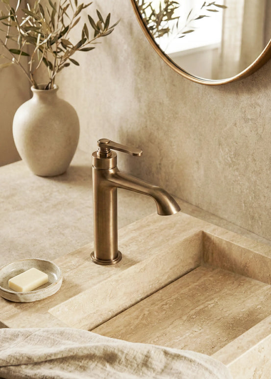 Baterie lavoar – Model Elyra – Rose gold periat