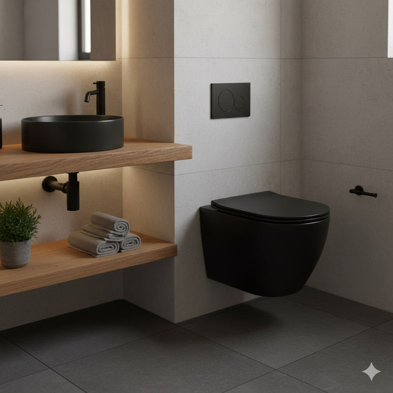 Vas WC Suspendat Black Matte -W03-S-CBK-M