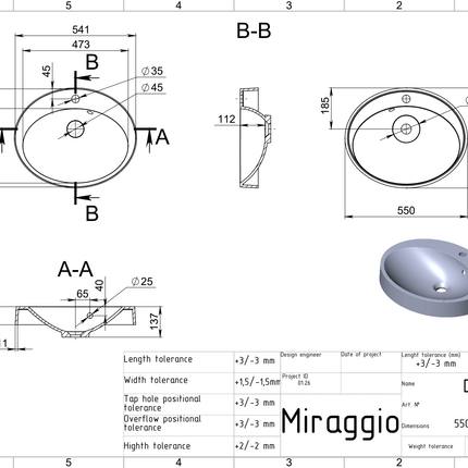 Lavoar pe blat Devon, Miraggio