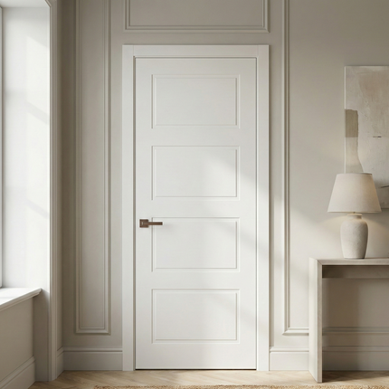 Ușă de interior ST-24 – Stil clasic-modern cu 4 panouri gravate
