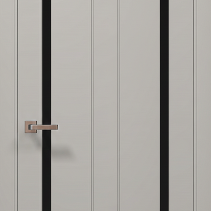 Ușă de interior ML-621 cu geam dublu lateral și riflaj vertical