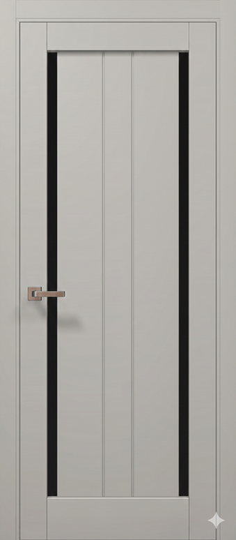 Ușă de interior ML-621 cu geam dublu lateral și riflaj vertical