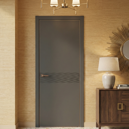 Ușă de interior ST-11 – Design cu textură valuri 3D