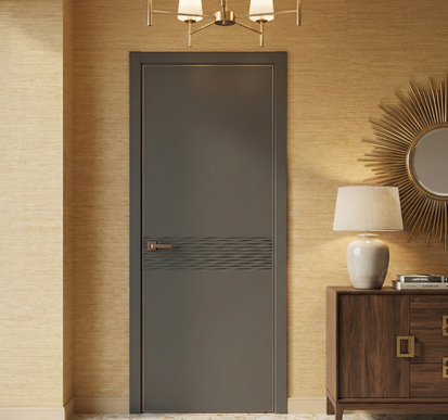 Ușă de interior ST-11 – Design cu textură valuri 3D