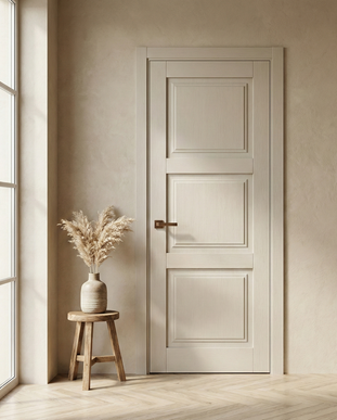 Ușă de interior ML-06 cu 3 panouri frezate, design clasic reinterpretat