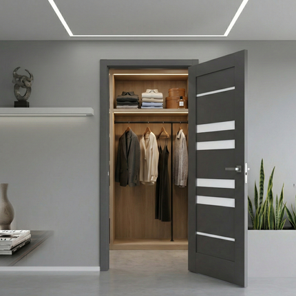 Ușă interior Rino 06 Graphite Silk Mat