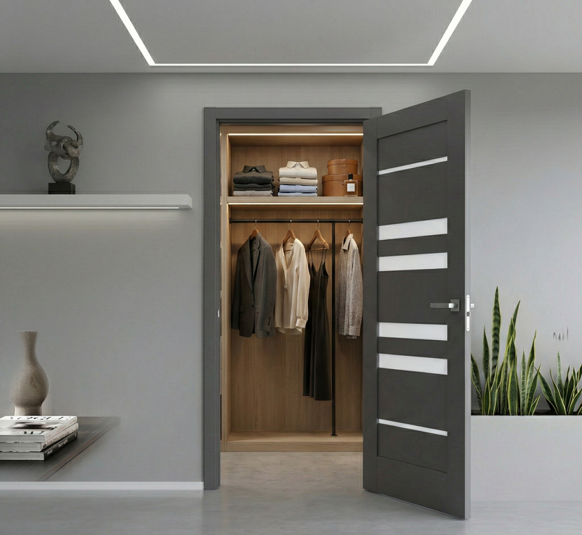 Ușă interior Rino 06 Graphite Silk Mat