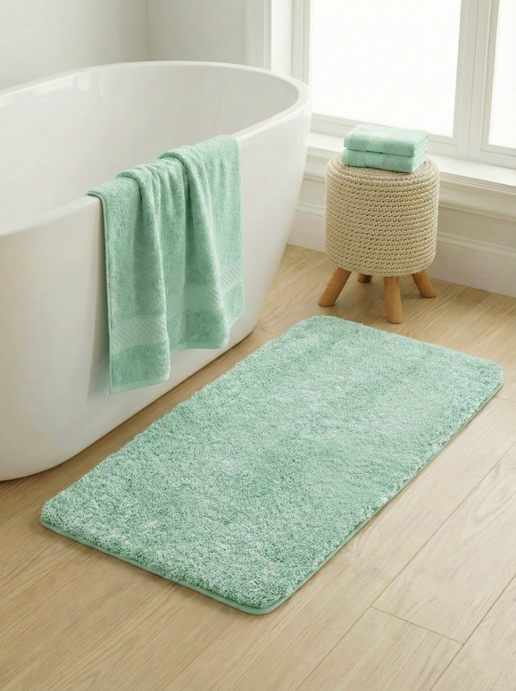 Set 3 prosoape baie, bumbac 100%, ACVAMARIN, 75×150 cm + 40×80 cm + 50×80 cm