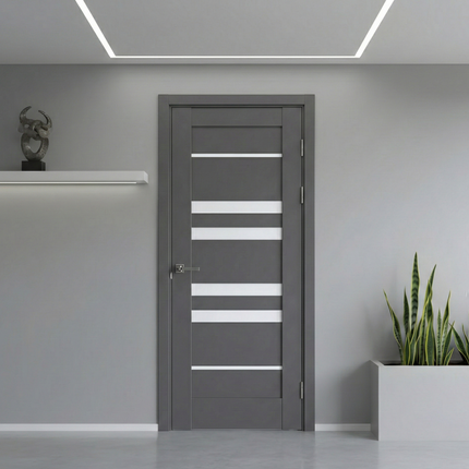 Ușă interior Rino 06 Graphite Silk Mat