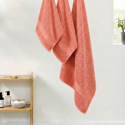 Set 3 prosoape baie, bumbac 100%, CORAI, 75×150 cm + 40×80 cm + 50×80 cm