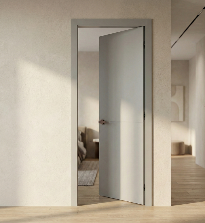 Ușă de interior ST-13 – Design minimalist cu linie orizontală