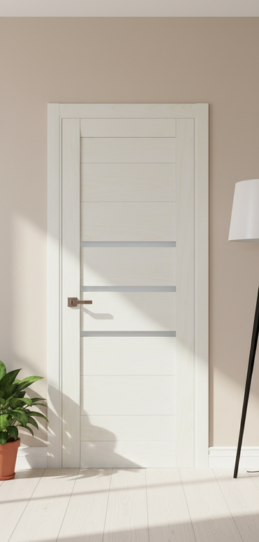 Ușă de interior ML-55 cu inserții de sticla și design modern